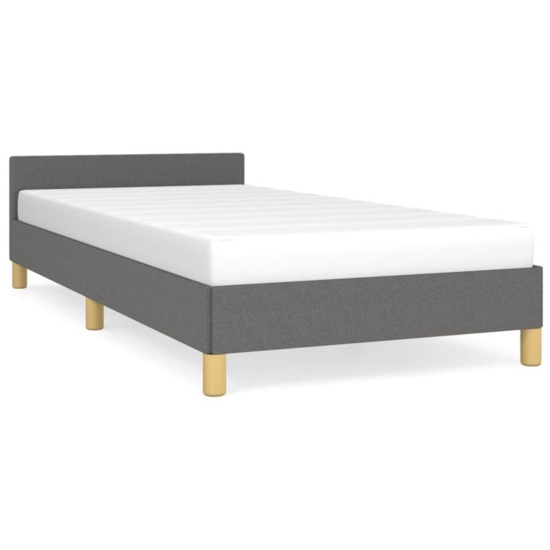 Łóżko tapicerowane WaszeMeble 90x200 cm ciemnoszara WM-347384 1 szt.