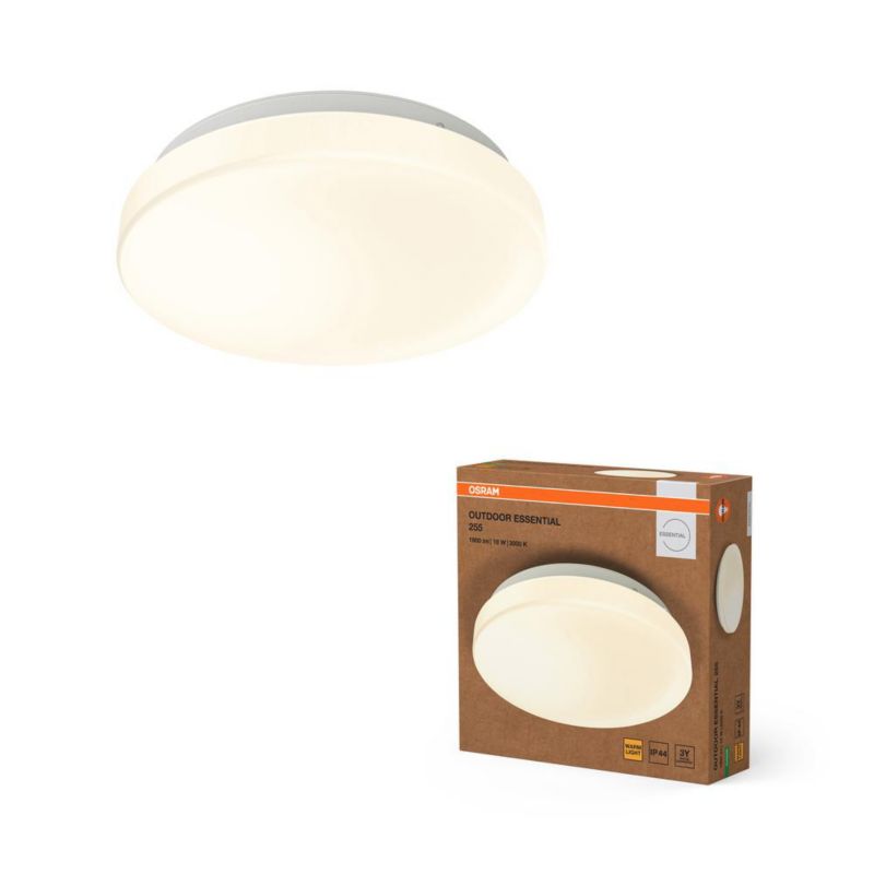 Lampa Ogrodowa ESSENTIAL Osram Zewnętrzna Ścienna Kinkiet Elewacyjny 18W 3000K 1350lm Biały IP44 1 szt.
