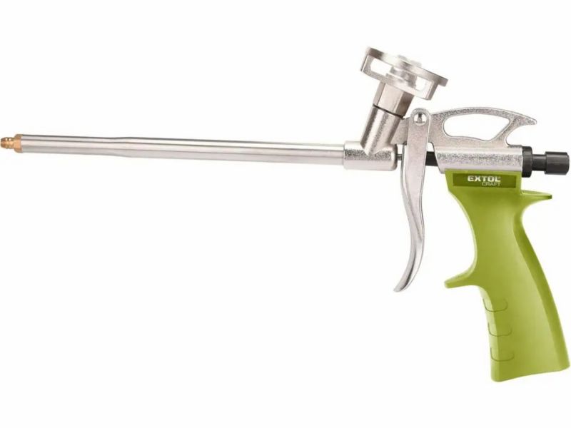 Pistolet do piany pianki montażowej Extol 85012 metal i plastik precyzyjna regulacja spustu 1szt