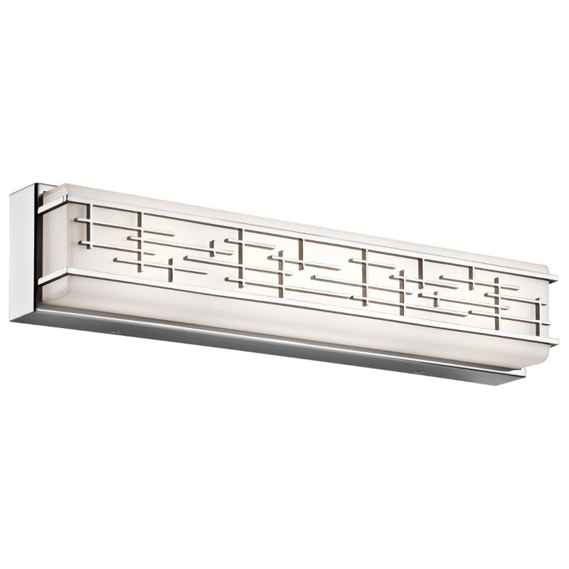 Kinkiet ścienny Kichler Zolon chromowany do łazienki LED 28W 3000K 2400lm IP44 wym: 12,7 x 61,4 x 10 cm - 1 szt.