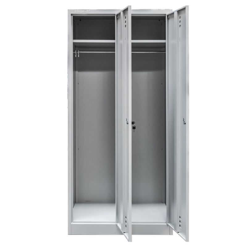 Szafka ubraniowa BHP Mega-M 2 drzwiowa szara 80x50x180cm 1szt.