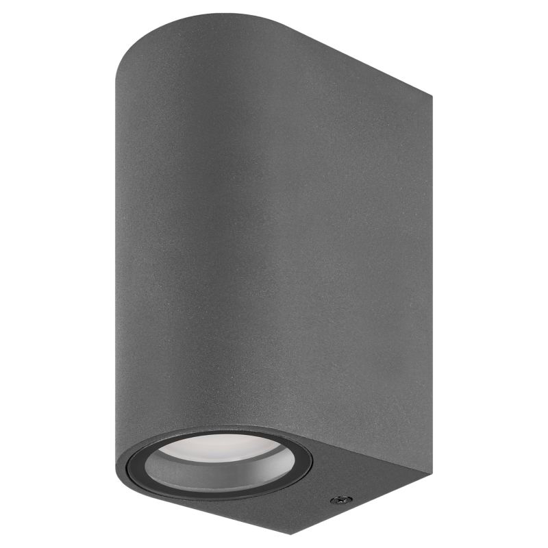 Kinkiet lampa elewacyjna GU10 LED MasterLED Luna Duo GU10 IP44 podwójna zewnętrzna szara 1 szt.