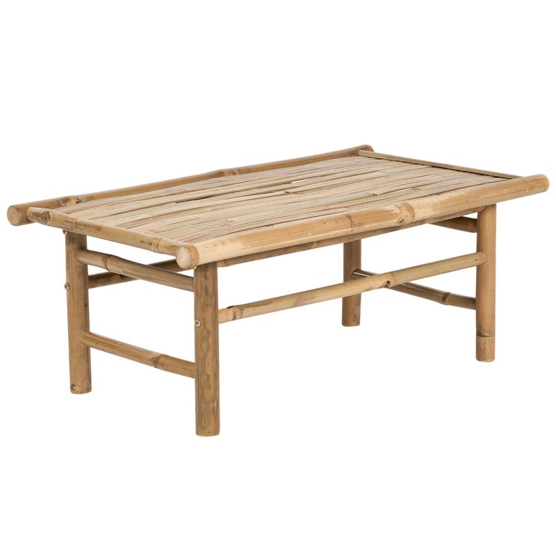 Stolik kawowy ogrodowy Todi 45 cm 80 cm Bambus Brązowy 1 szt.