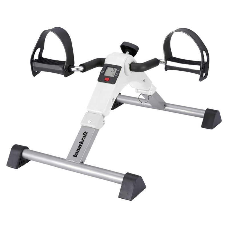 Rowerek treningowy Bauerkraft składany rotor 2w1 wyświetlacz LCD biały 1 szt