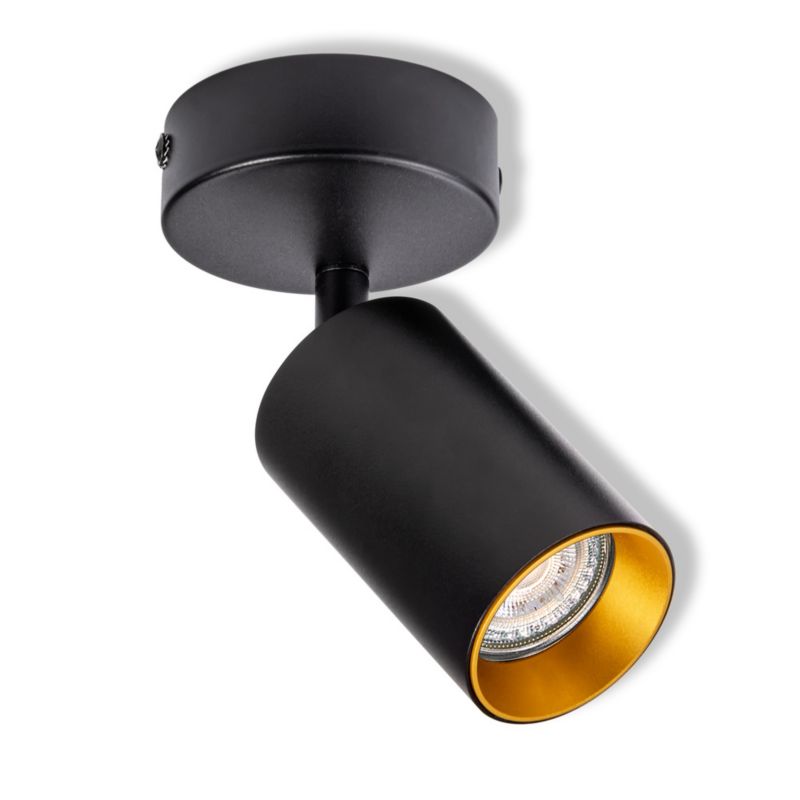 Lampa Ścienna Osram Sufitowa Kinkiet Spot Ruchoma Reflektor GU10 Czarna ETERNAL 1 szt.
