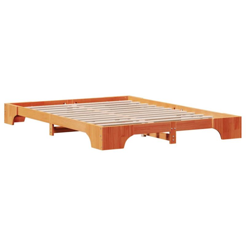 Rama łóżka WaszeMeble 160x200 cm Woskowy brąz sosna WM-872856 1 szt.