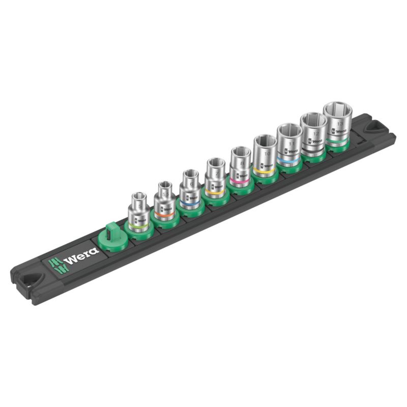 Listwa magnetyczna Wera A 4 na zestaw kluczy nasadowych Zyklop 1/4", 9 części, 05005400001, 1szt.