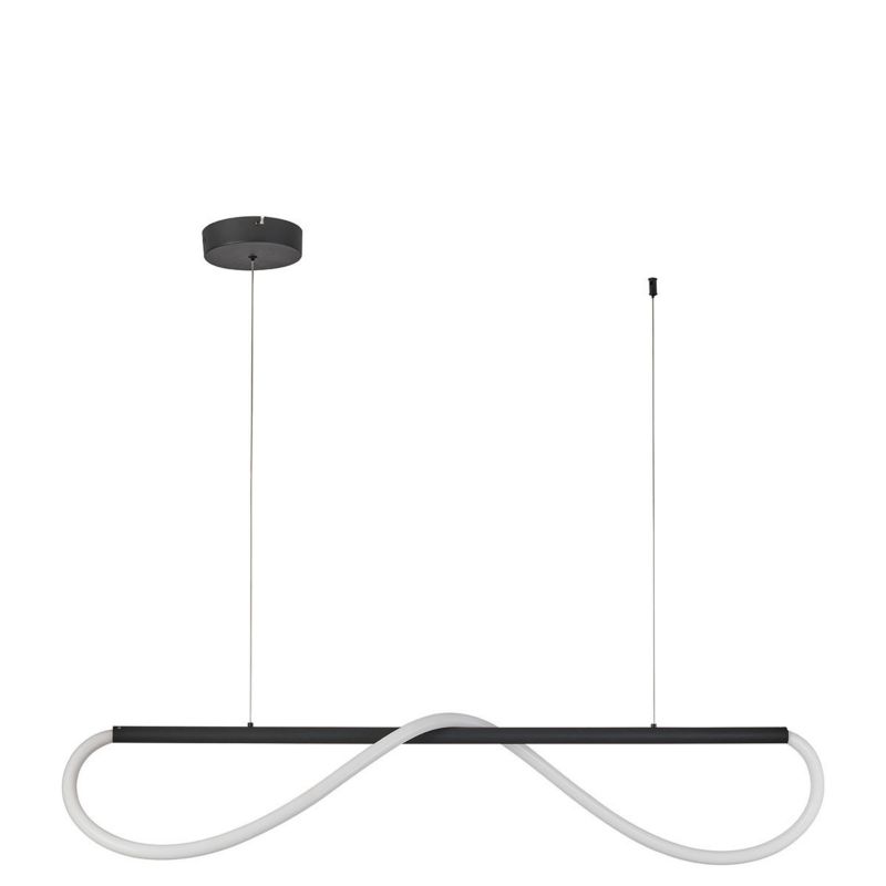 Lampa wisząca Light Prestige MELECA czarna 1 x LED 24W 3300lm wym:130x100x15cm IP20 -1 szt.