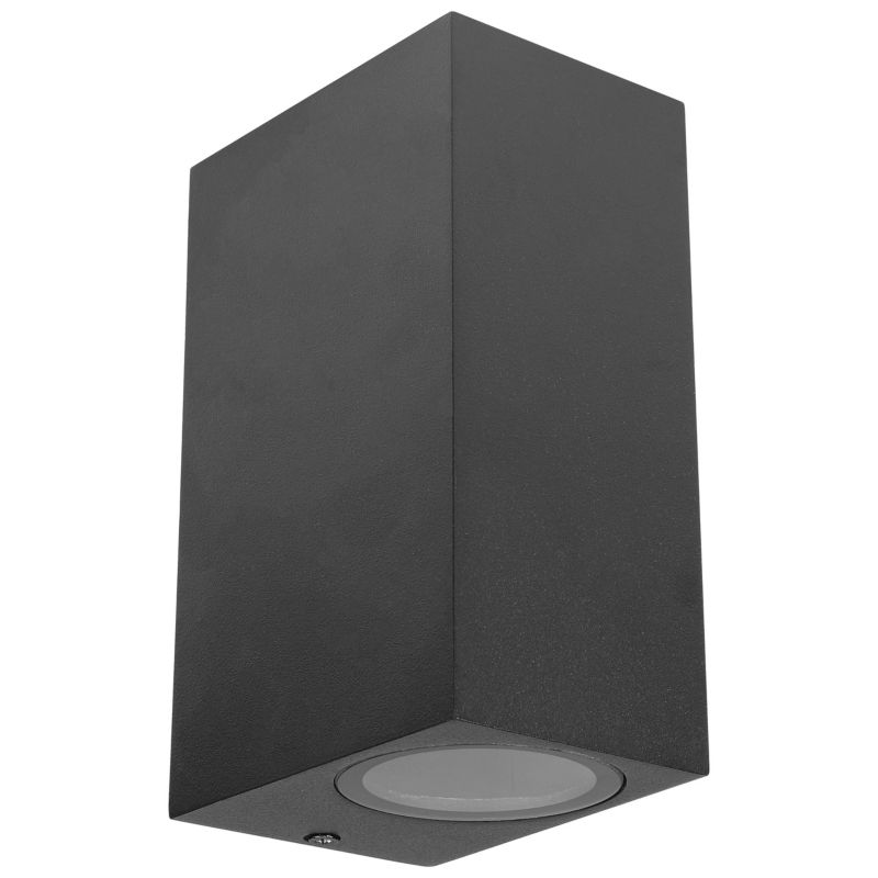 Kinkiet ścienny zewnętrzny GU10 LED MasterLED Lida 15cm IP44 lampa elewacyjna czarna 1 szt.