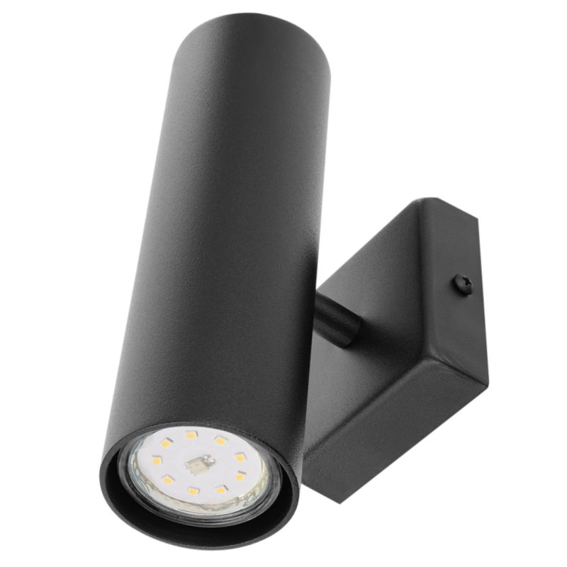 Lampa kinkiet Szpak S91 nowoczesny kinkiet czarny 1xGU10 1szt
