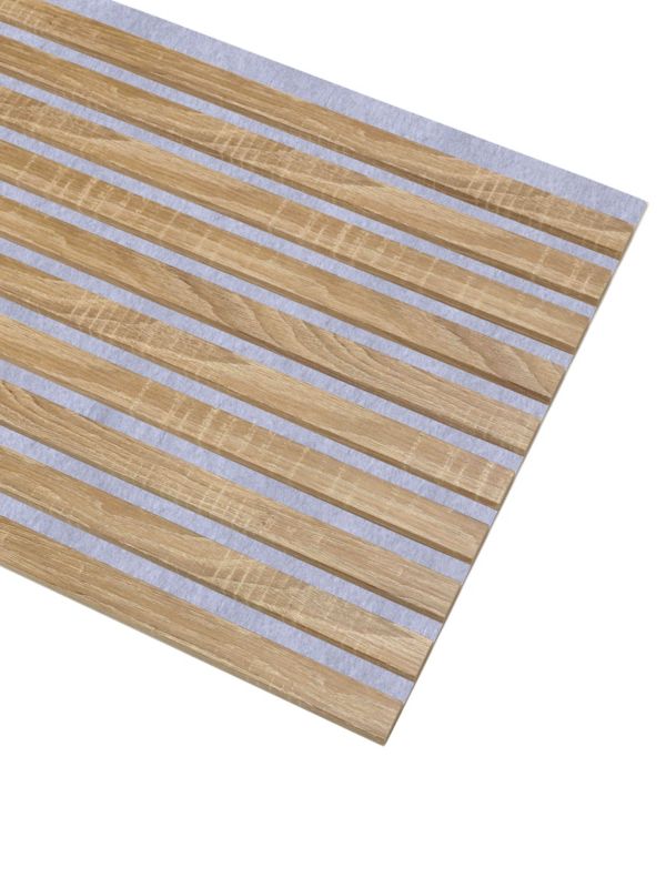 Lamele Ścienne na Szarym Filcu SunWood 275x46cm Panele Dekoracyjne Dąb Sonoma 1 szt.