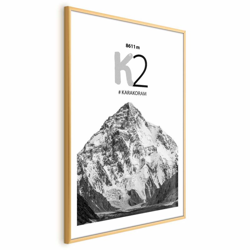 Plakat Artgeist K2 21x30 cm z ramą złotą 1 szt
