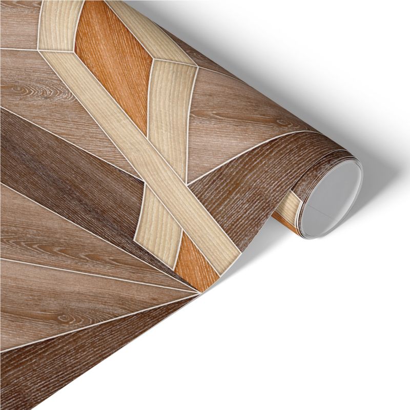 Folia Meblowa Tulup 65x130 cm Drewniane wzory Okleina Na Biurko I Regał 1 rol.