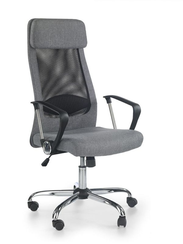 Fotel biurowy ergonomiczny obrotowy Montes INTESI szary z regulacją wysokości nowoczesny 1 szt.