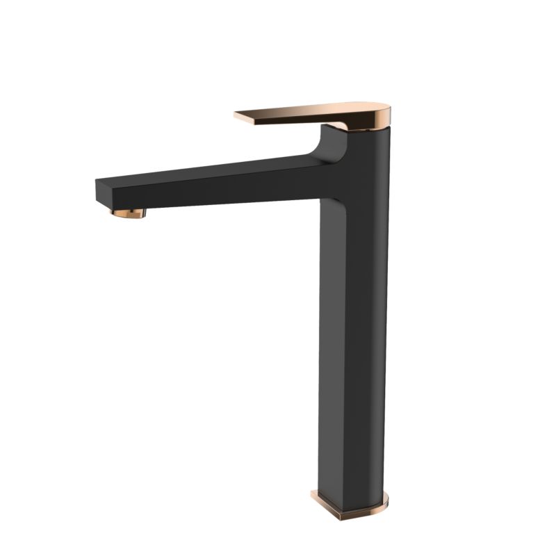 Bateria Umywalkowa Invena Wysoka AVANGARDA, Black/Gold Rose - 1 szt.
