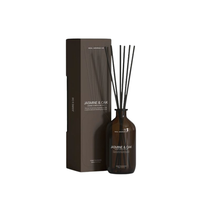 SEAL AROMAS CO Dyfuzor zapachowy Basic Jasmine & Oak – Jaśmin i Dąb, 500 ml