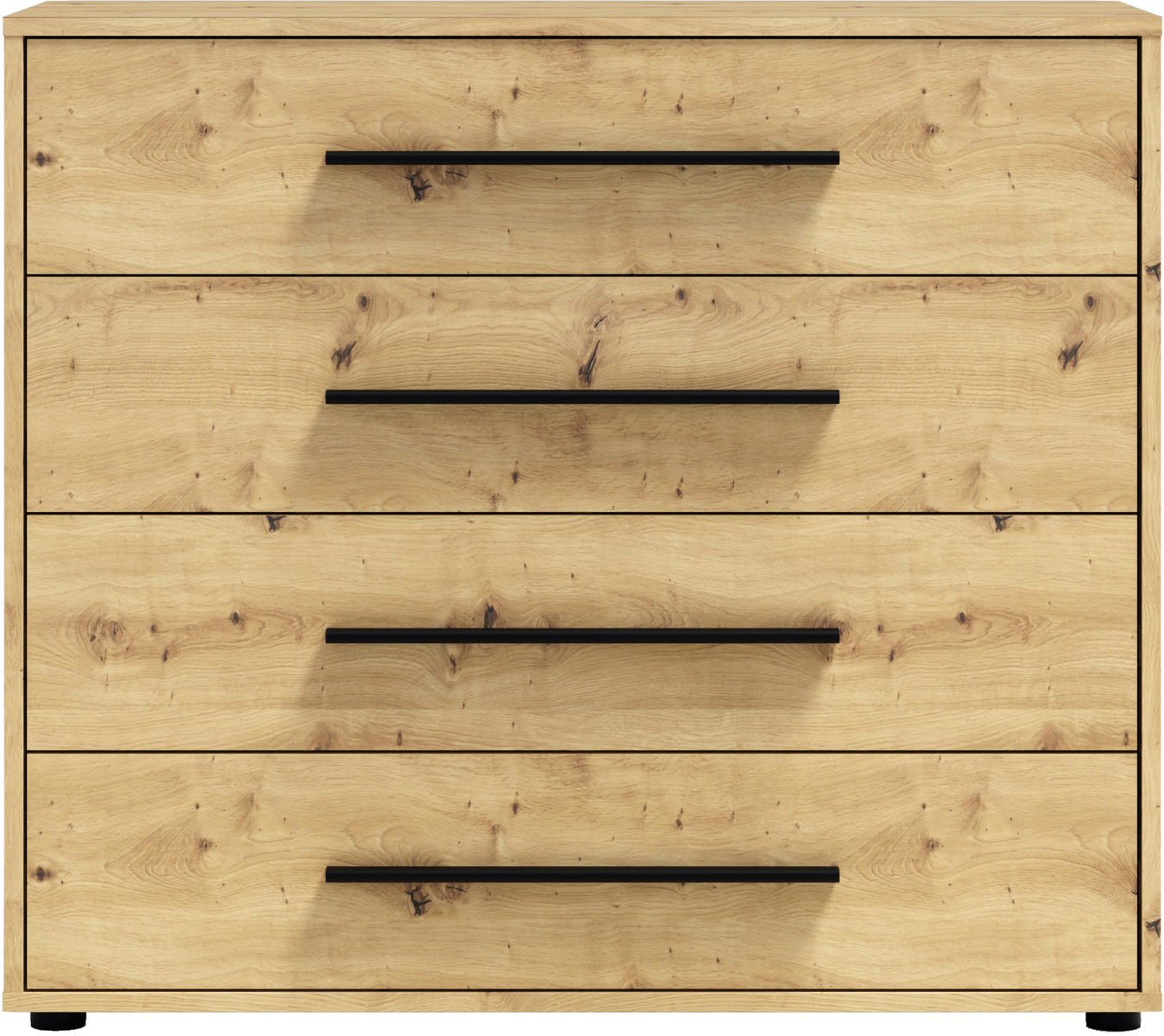 Komoda 98 cm do sypialni z szufladami dąb artisan MAXIDO