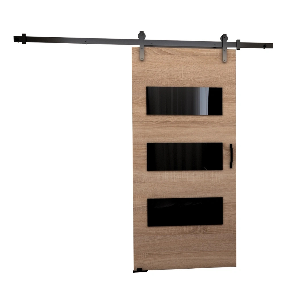 Drzwi przesuwne naścienne 70 cm VITRE dąb sonoma