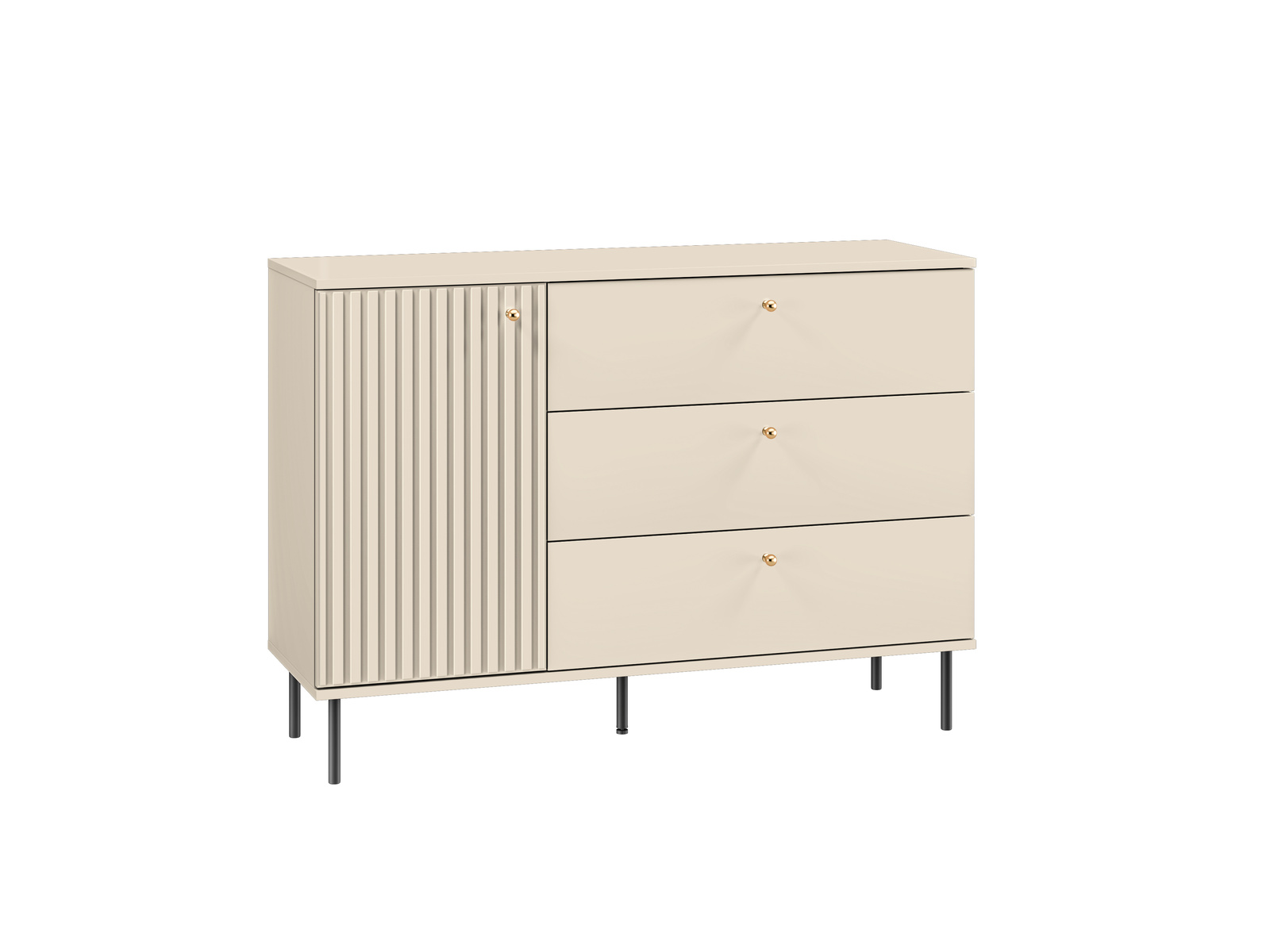 Nowoczesna komoda z szufladami do salonu 120 cm SOPHIE CASHMERE