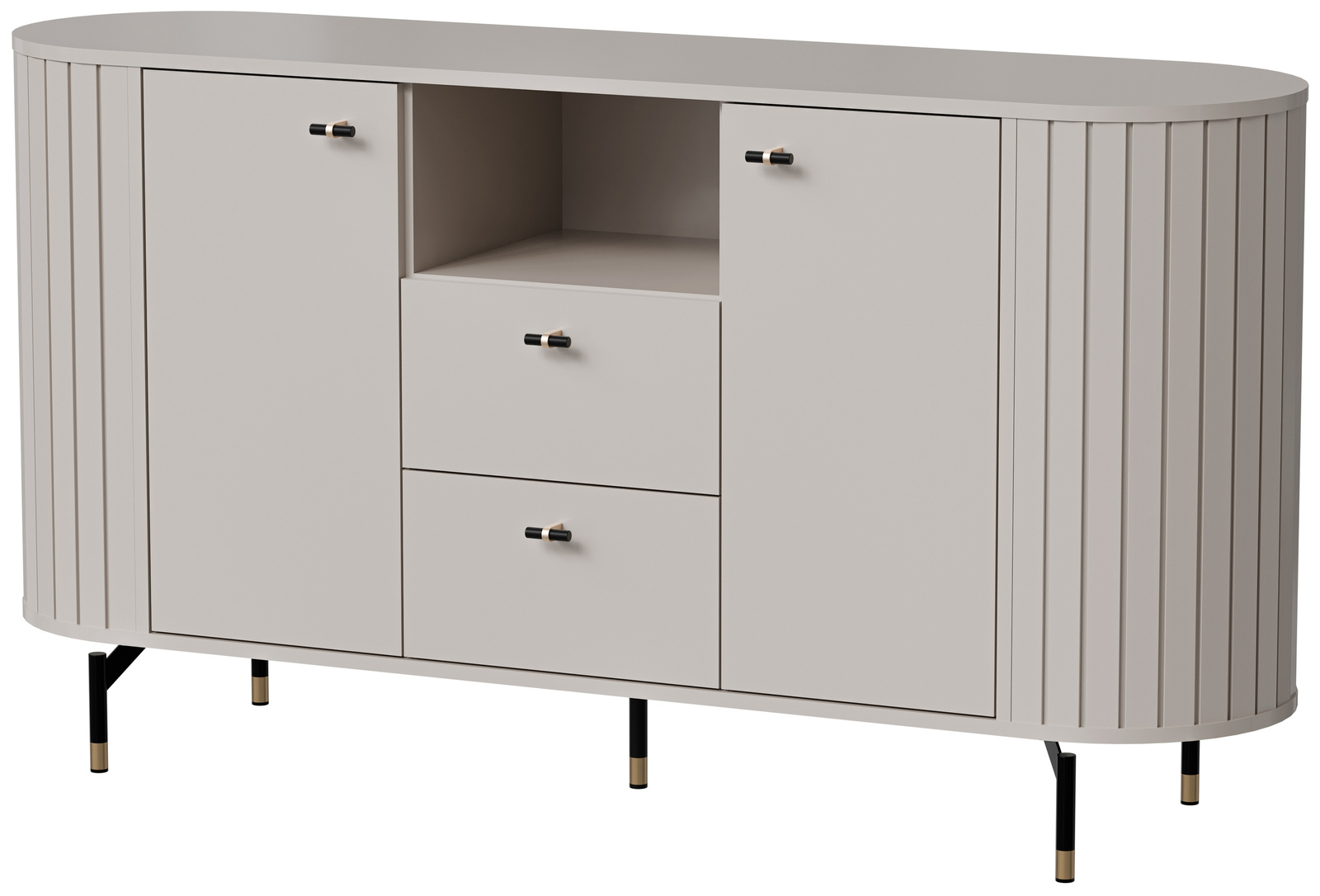 Nowoczesna komoda z szufladami 150 cm do salonu ZELDA cashmere