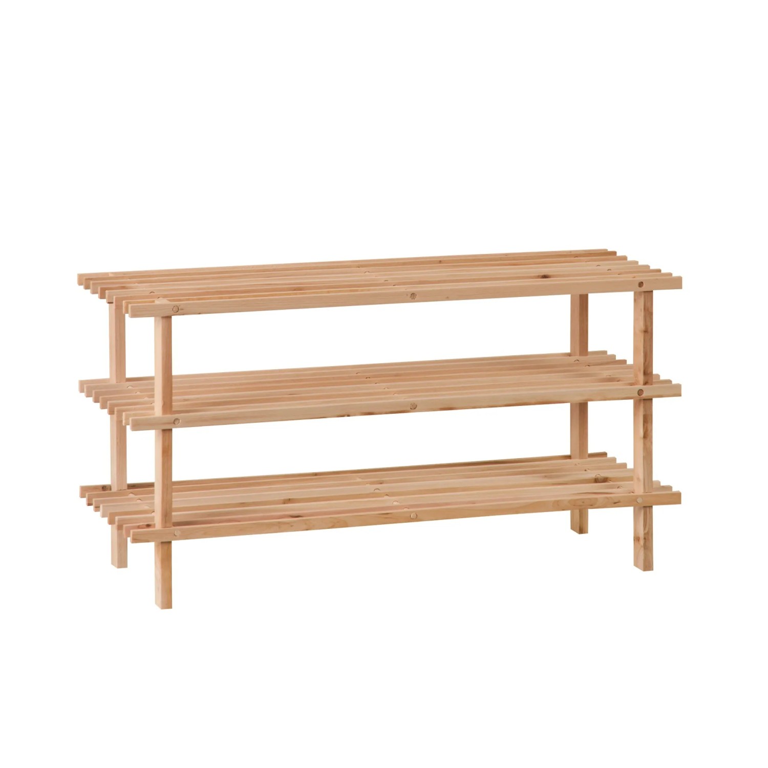 Regał na buty 45 x 77 x 26 cm 3 półki sosna