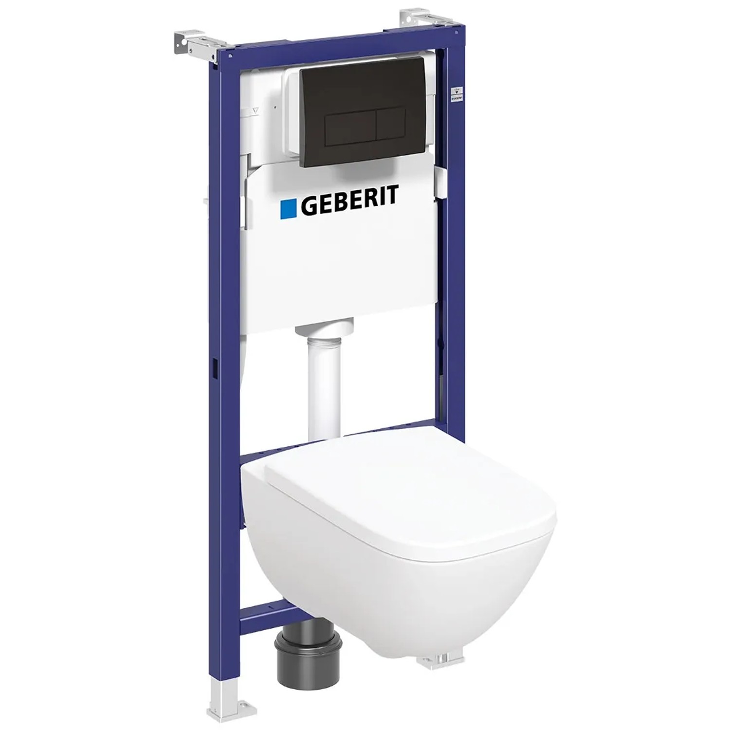 Zestaw Geberit SQUARE 50 czarny mat