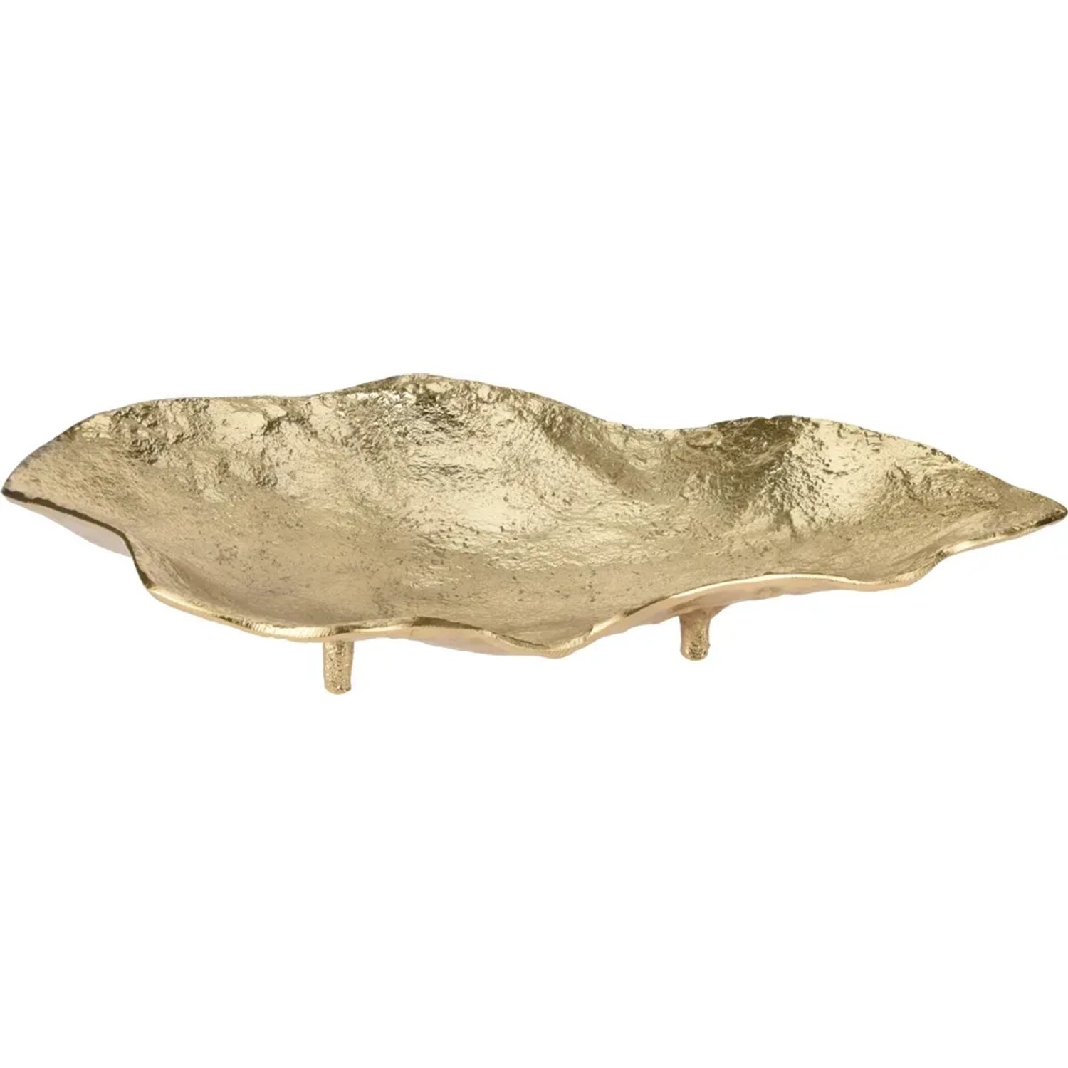 Patera dekoracyjna Metal Gold na nóżkach