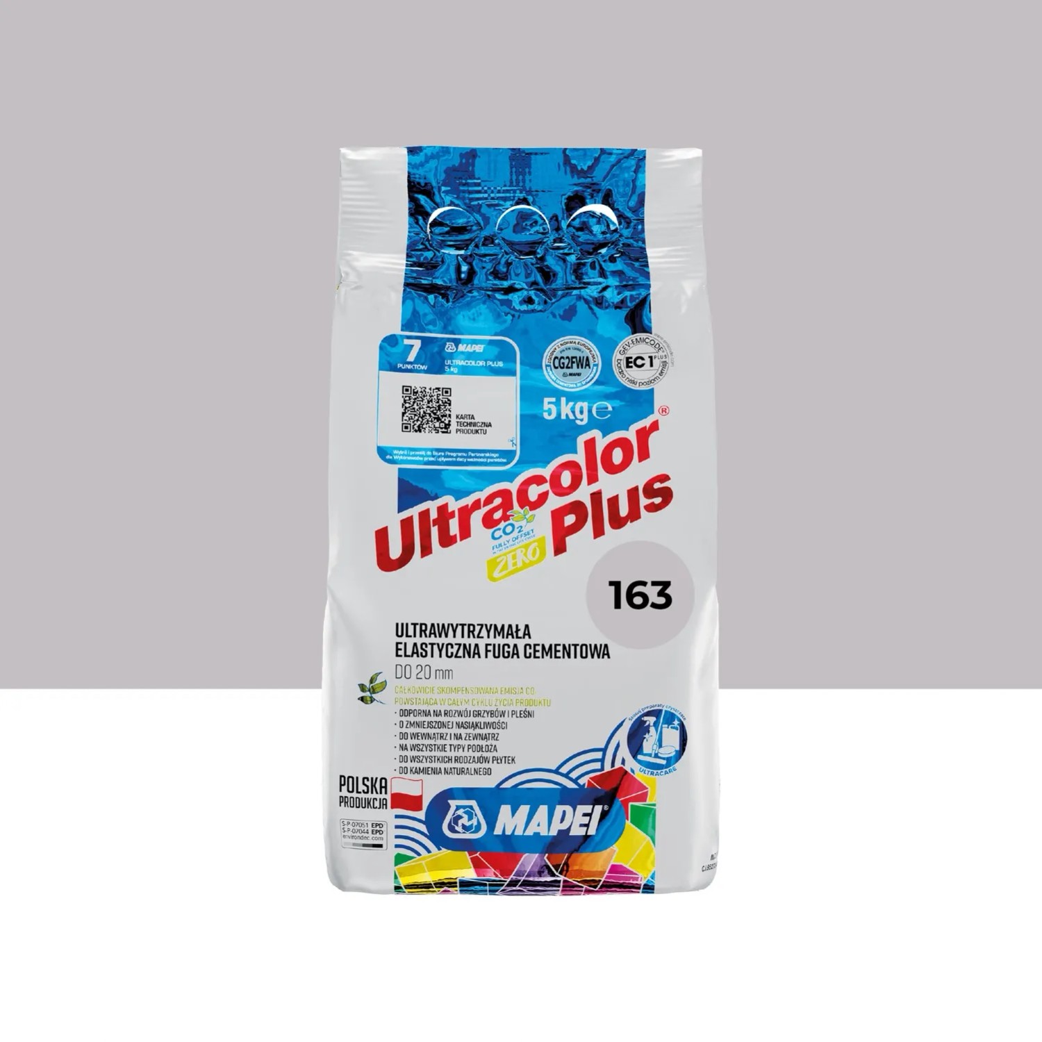 Mapei Fuga elastyczna UltraColor 163 jasny beż 5 kg