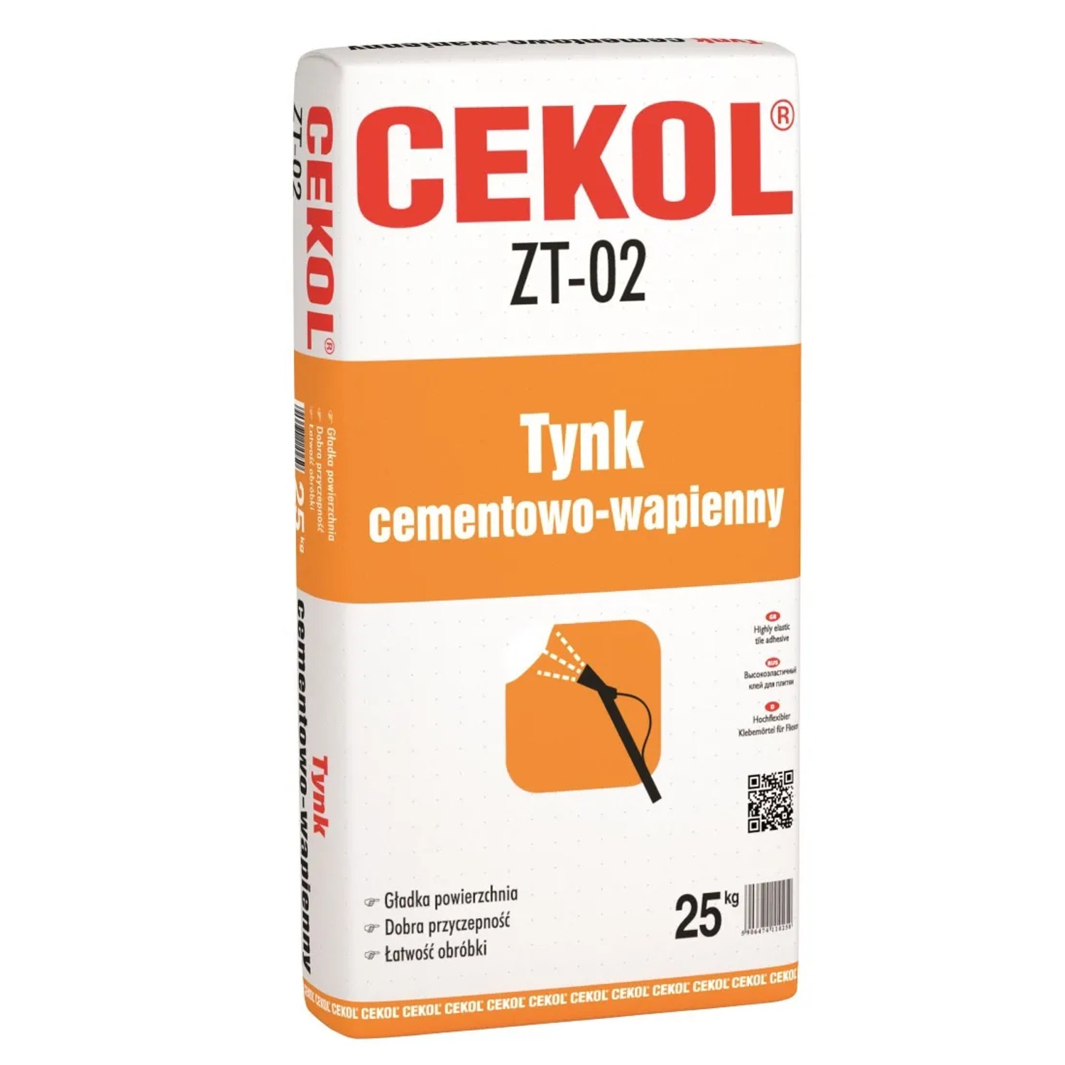 Cekol Tynk cementowo-wapienny ZT-02 25 kg