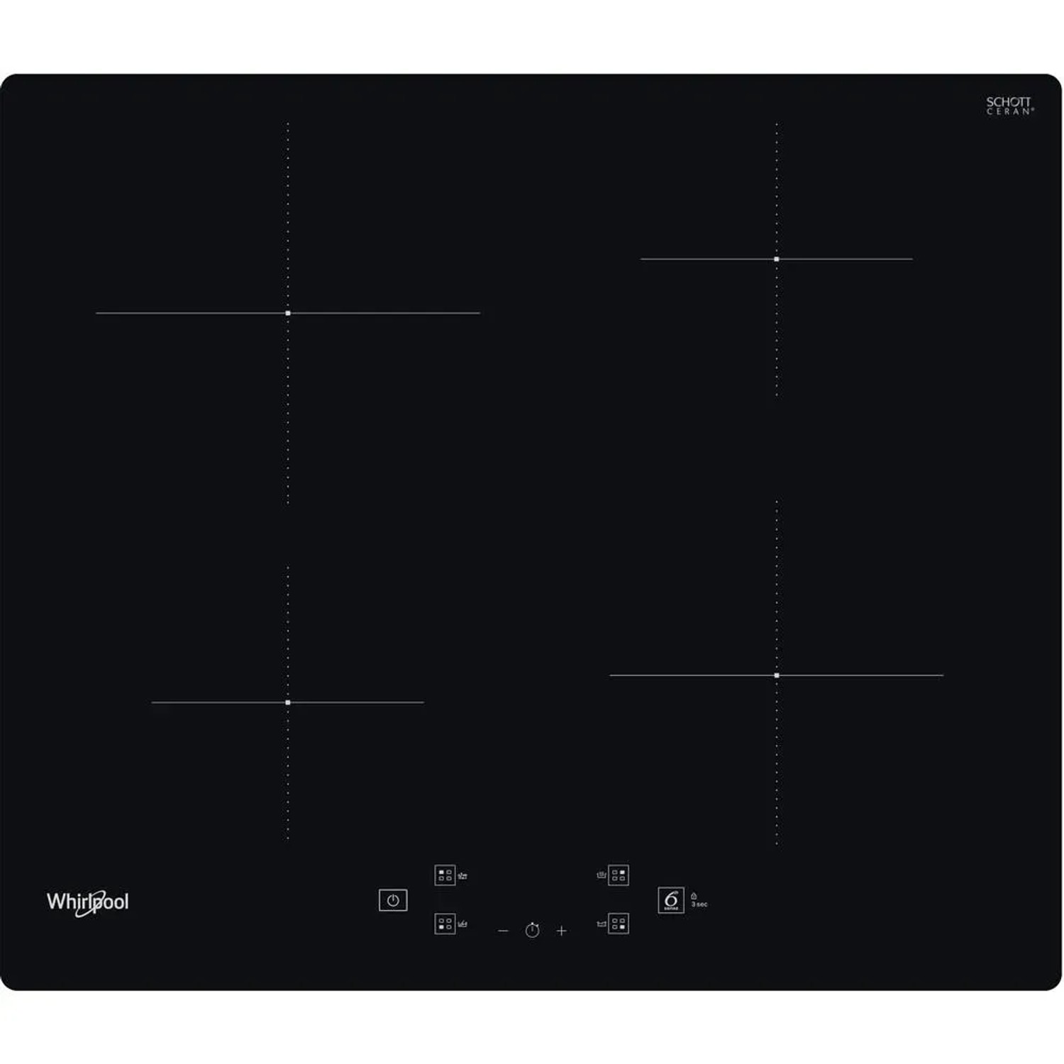 Whirlpool Płyta indukcyjna WSQ2160NE czarna 59x51cm