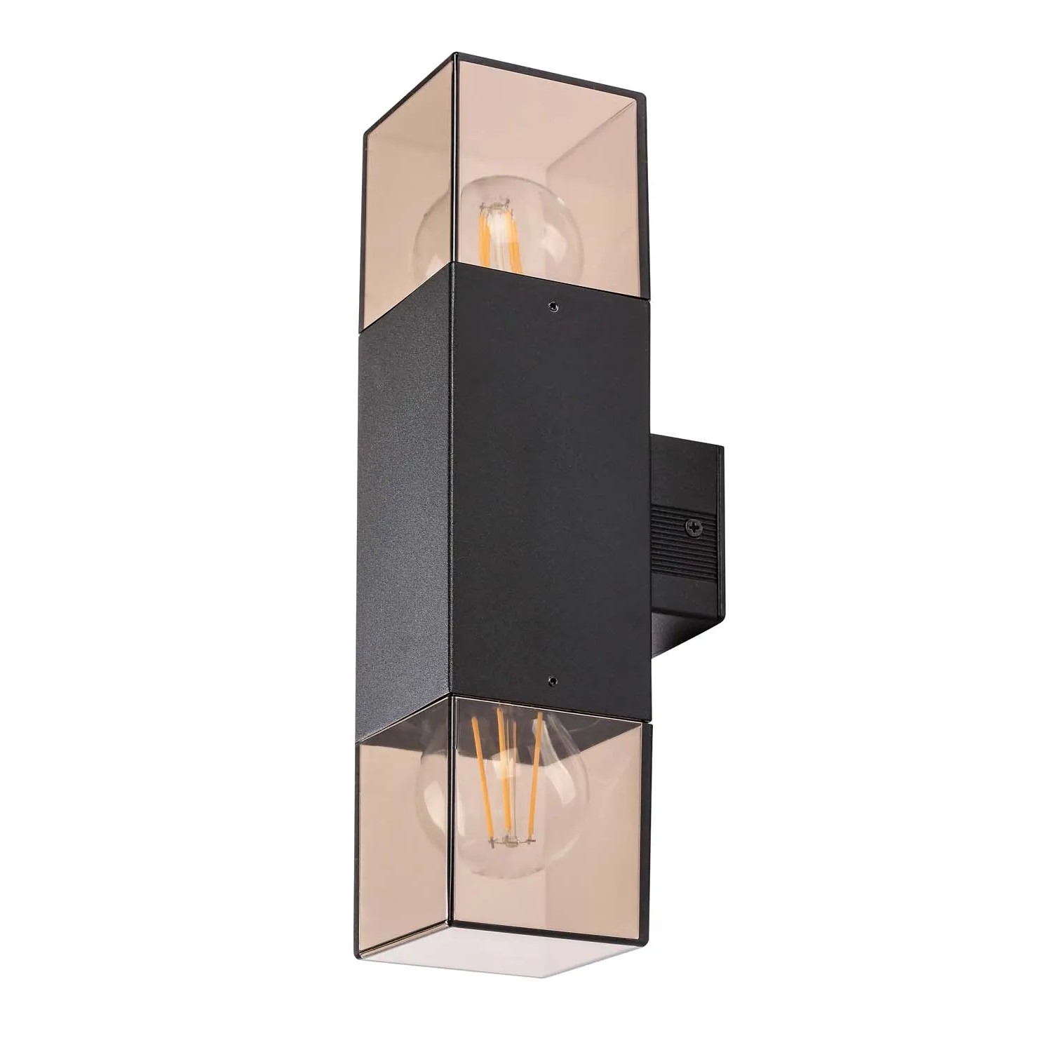 Rabalux Lampa ścienna zewnętrzna Loanda góra-dół 2xE27 12W czarna