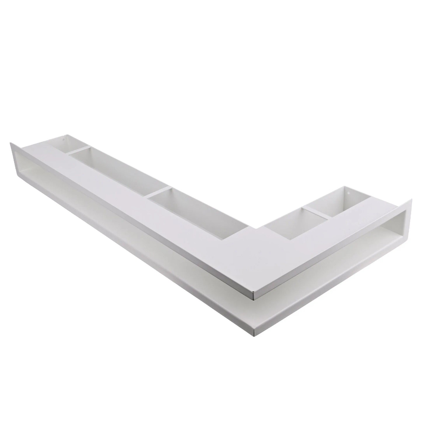 Luft narożny prawy biały 40x60x6 stal