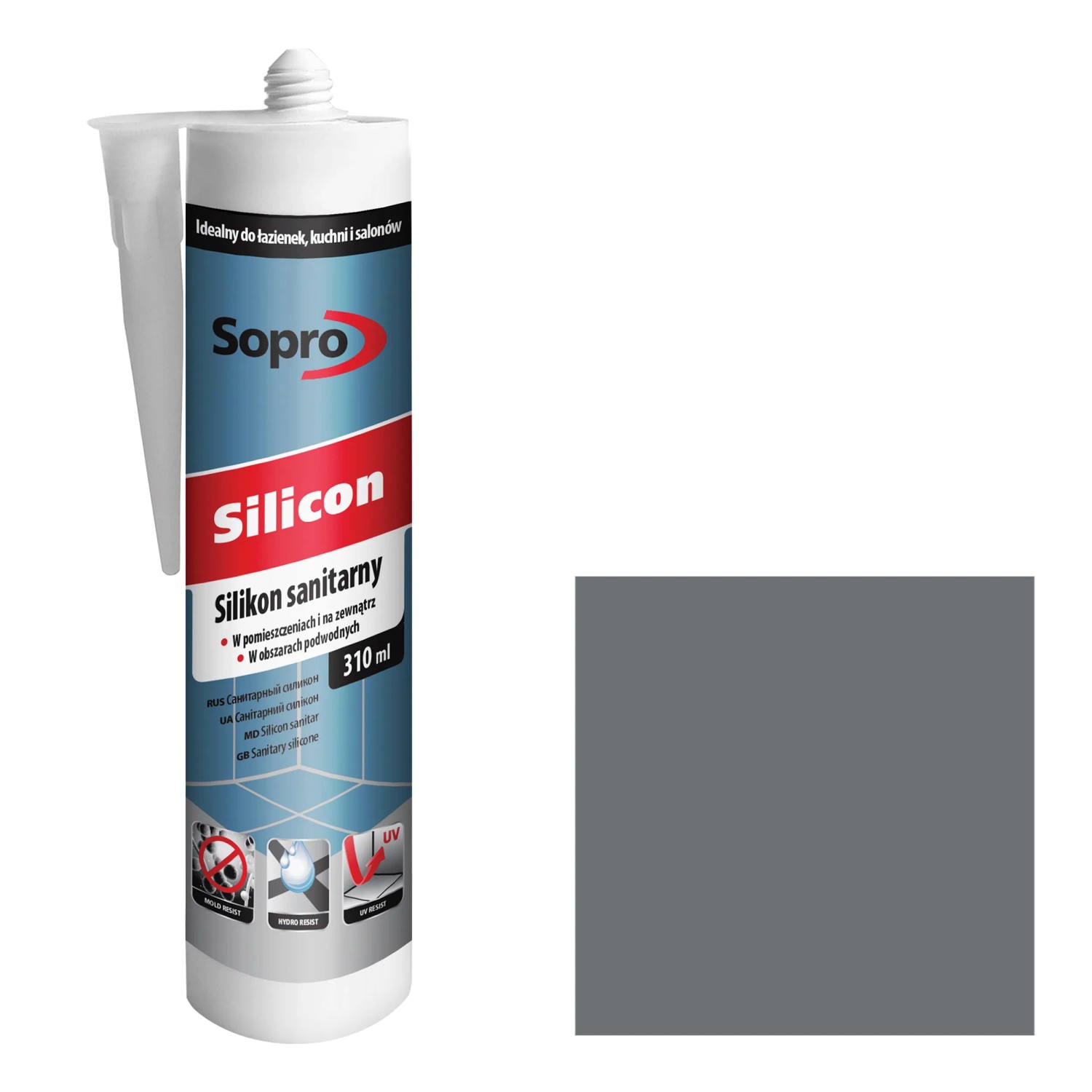 Sopro Silikon sanitarny 030 bazalt 310 ml