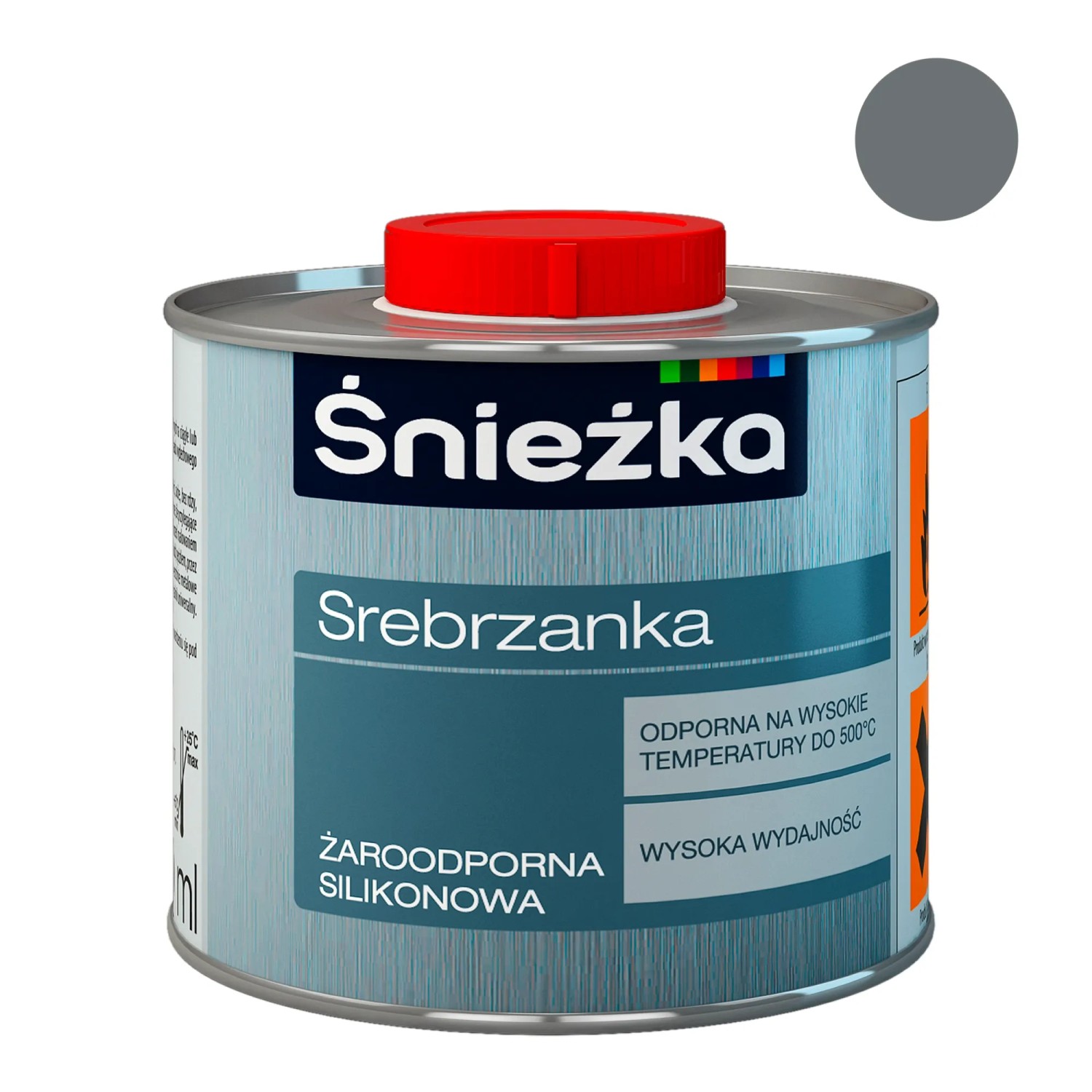 Śnieżka Srebrzanka żaroodporna srebrny 500 ml