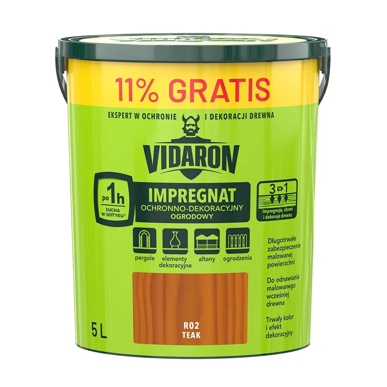 Vidaron Impregnat ogrodowy teak - 5L