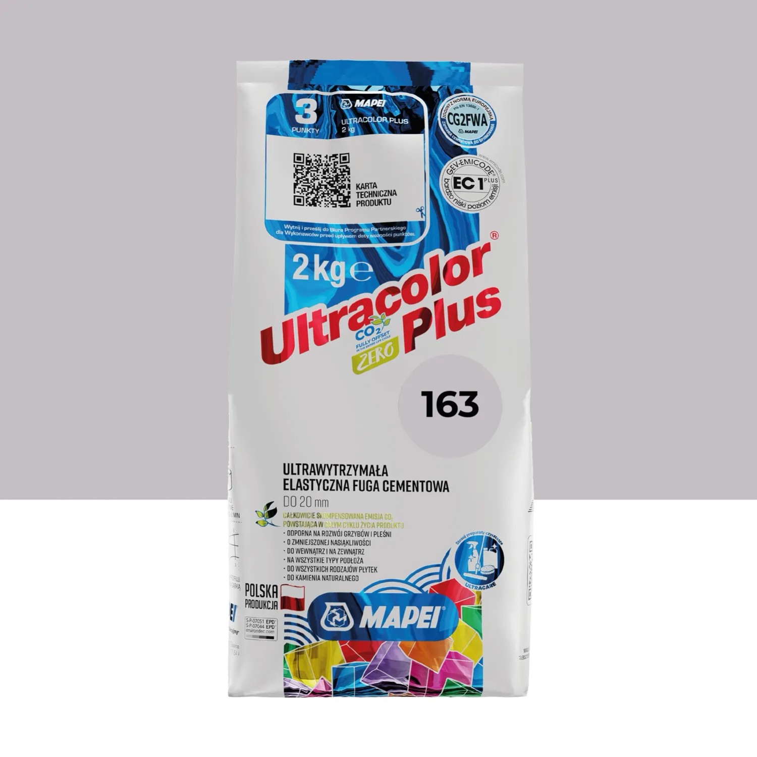Mapei Fuga elastyczna UltraColor 163 jasny beż 2 kg