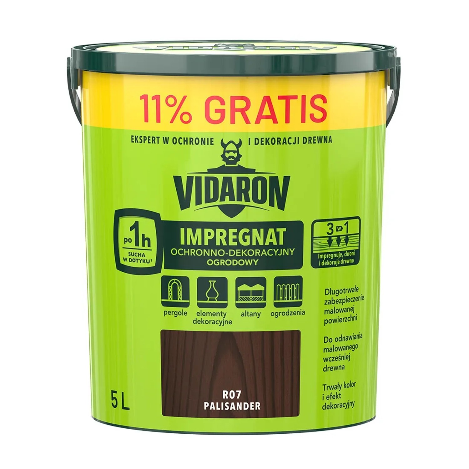 Vidaron Impregnat ogrodowy palisander - 5L