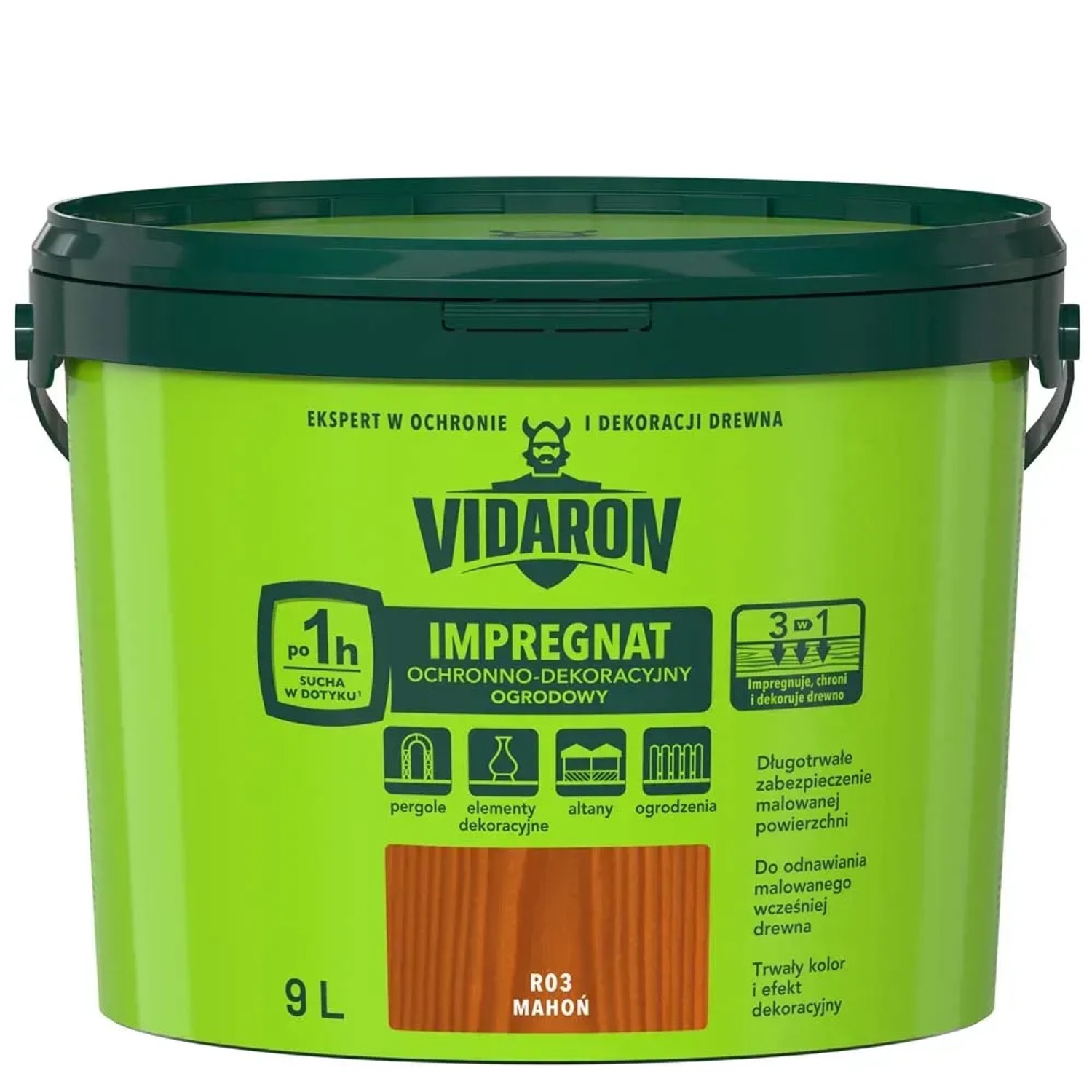 Impregnat Ogrodowy Vidaron mahoń 9l