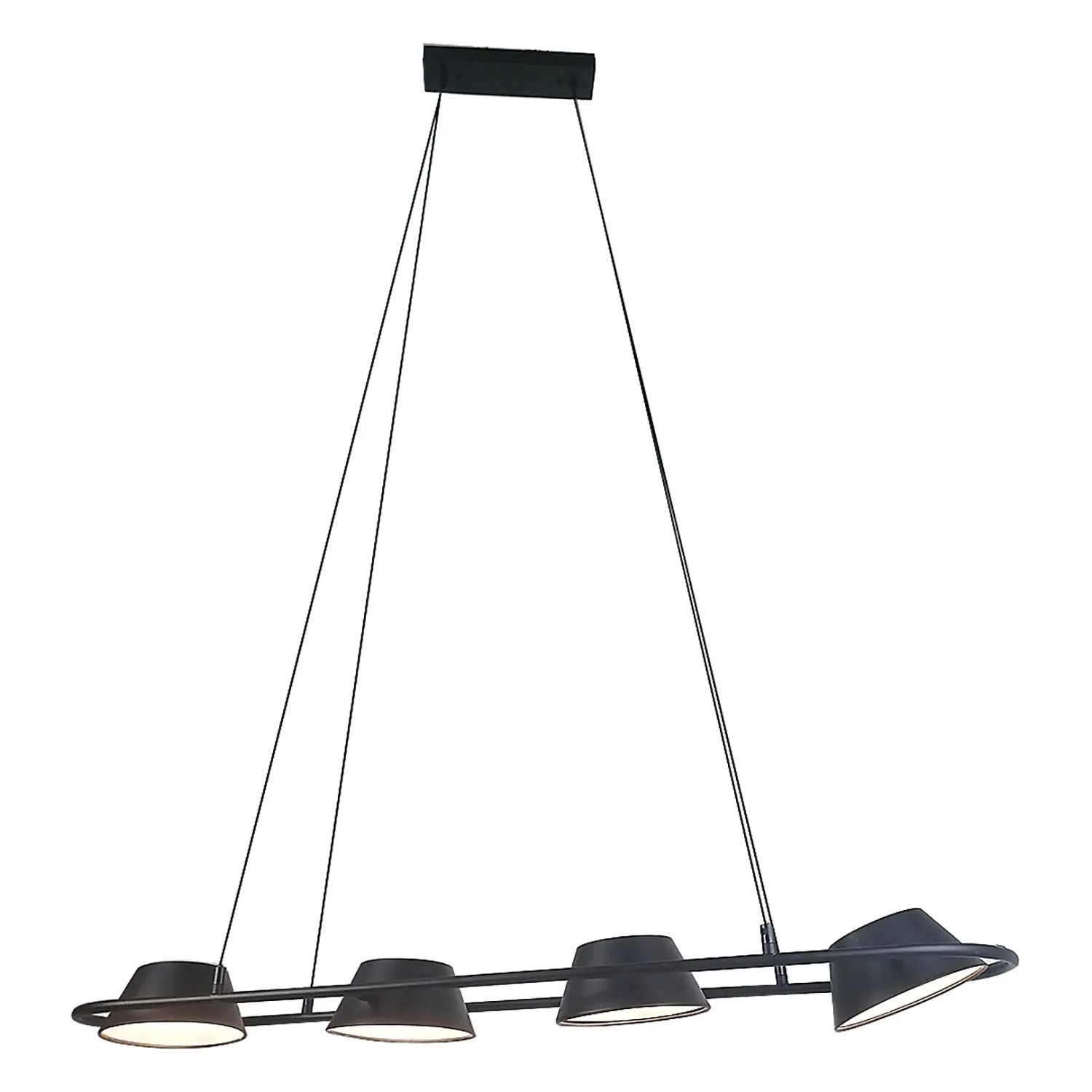 Rabalux Lampa wisząca LED Odiss 36W 3000K 2250lm czarna