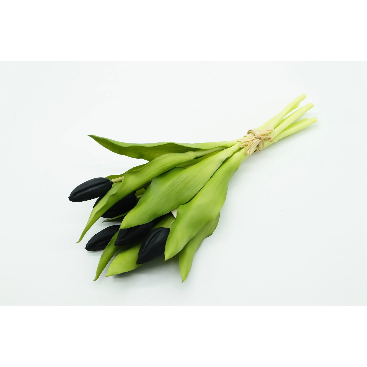 Tulipan sztuczny gumowany bukiet 7 kwiatów - 29 cm