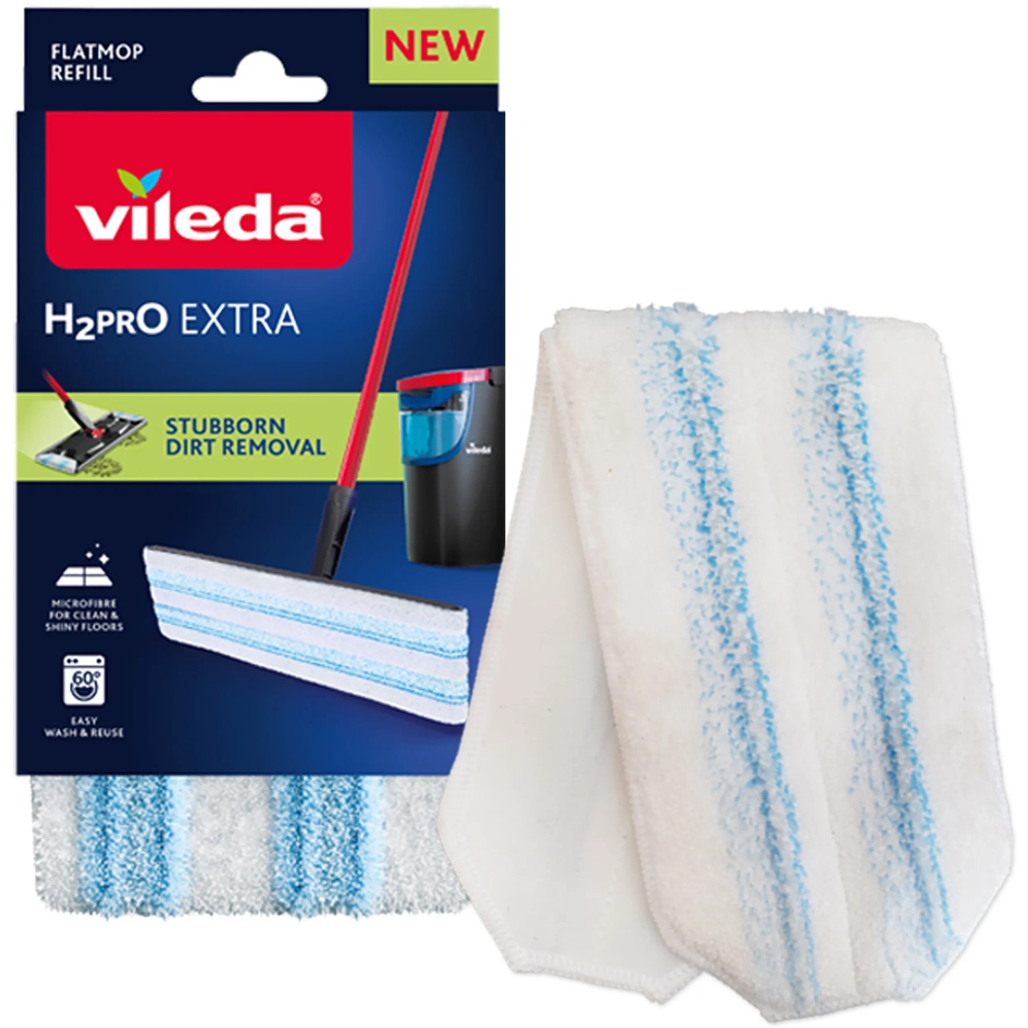 Vileda Wkład do mopa płaskiego H2PrO