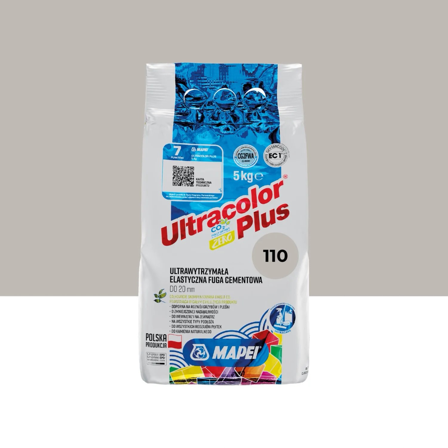 Mapei Fuga elastyczna UltraColor Plus 110 manhattan 2000