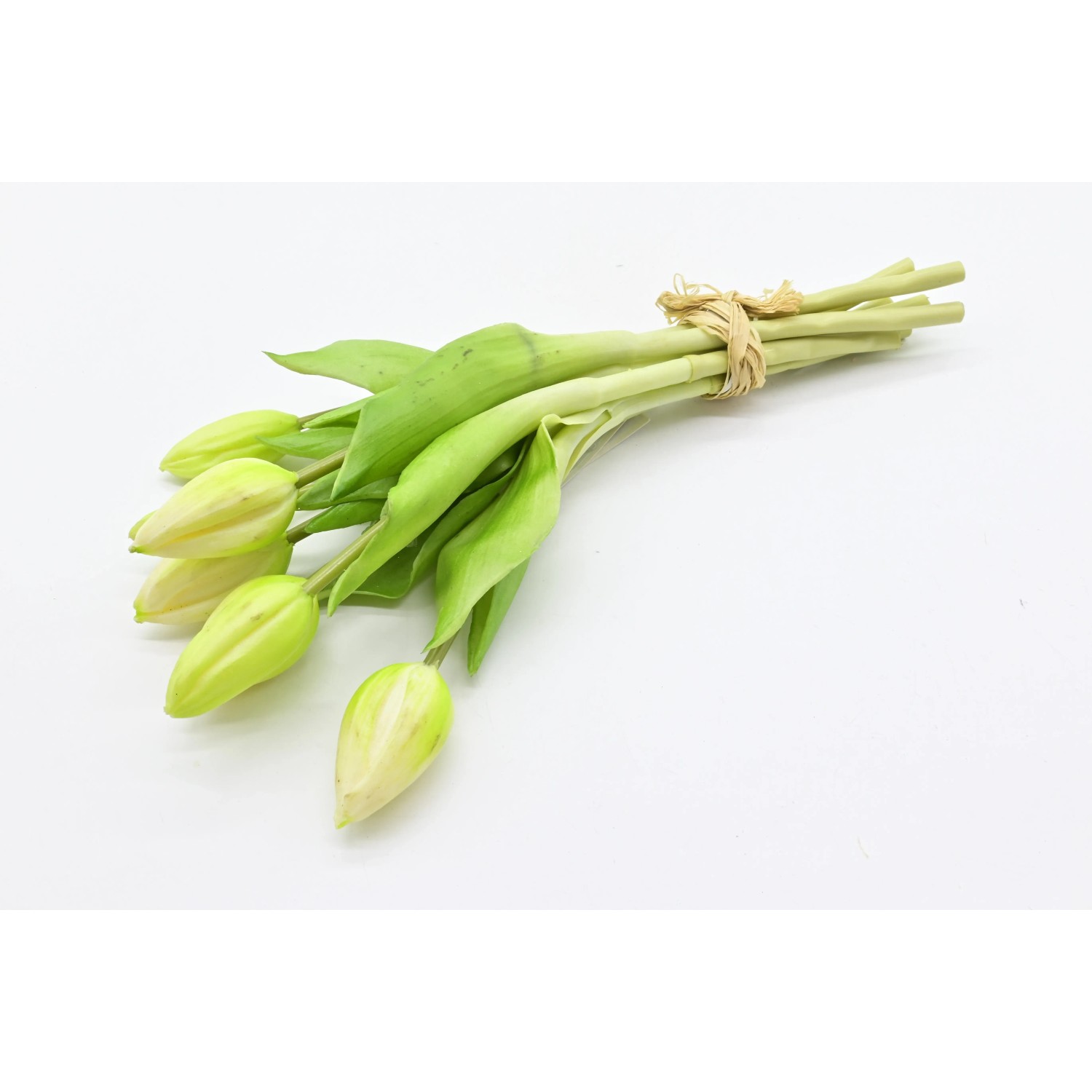 Tulipan sztuczny gumowany bukiet 9 kwiatów - wys. 28 cm