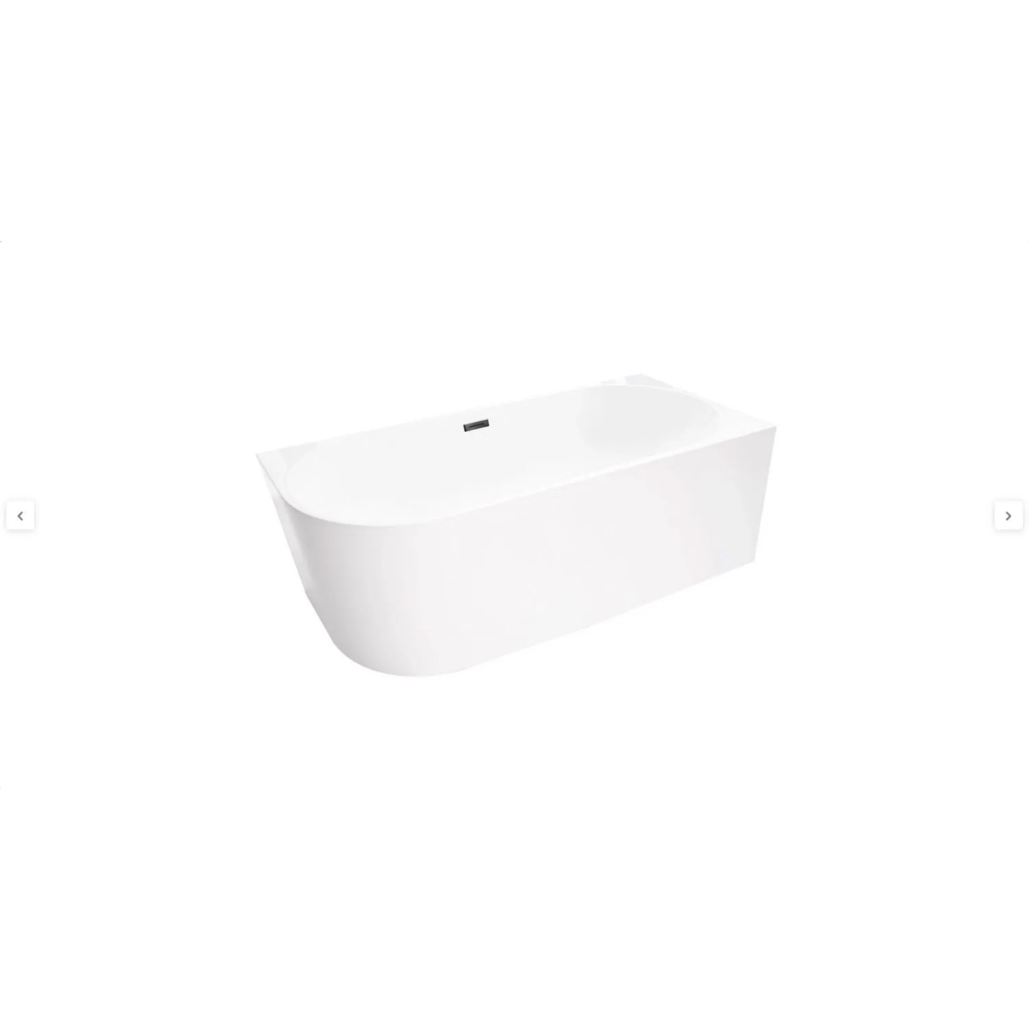 Wanna Pula Prawa 170 wolnostojąca przyścienna biała szary 170 x 80