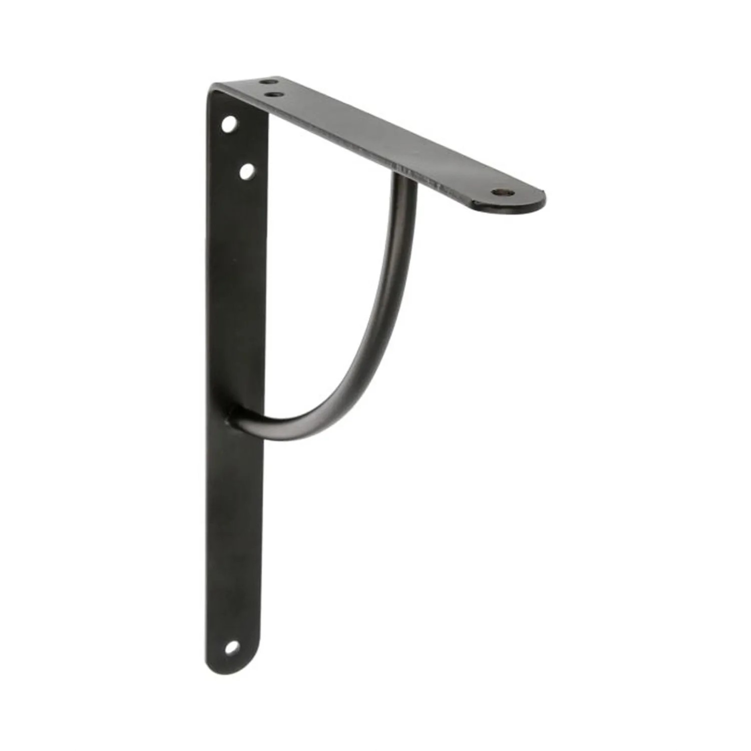 Agas Wspornik do półki 200 × 150 mm czarny max. 105 kg