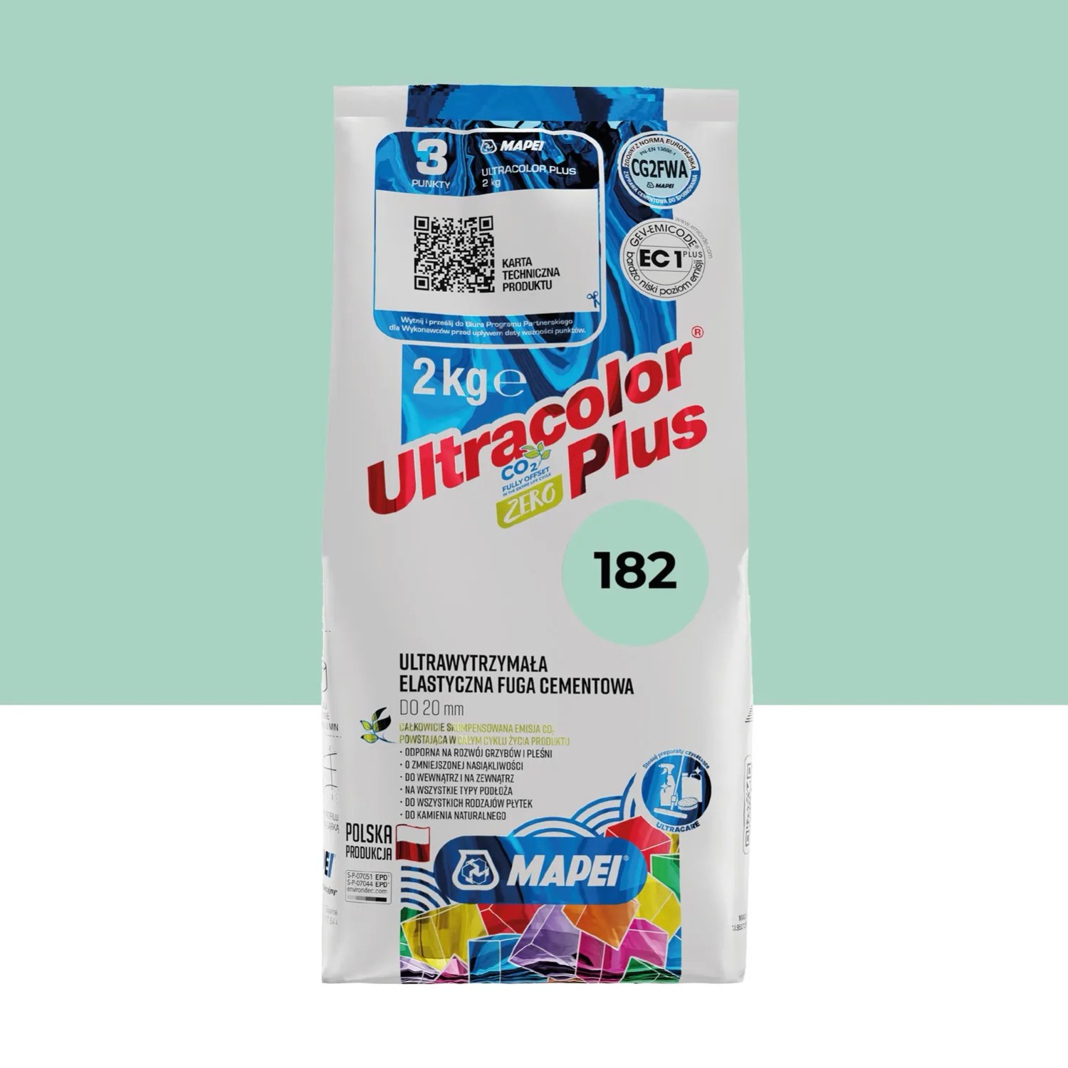 Mapei Fuga elastyczna UltraColor 182 turmalin 2 kg
