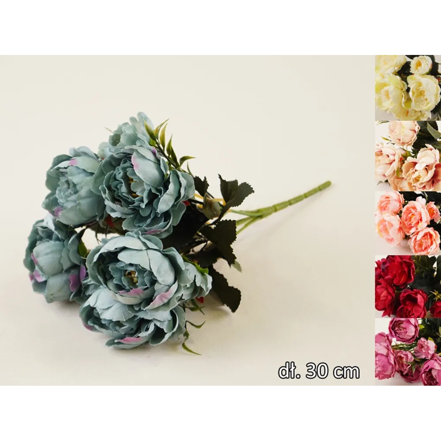 Top Gift Peonia bukiet sztuczny 5 kwiatów 30 cm
