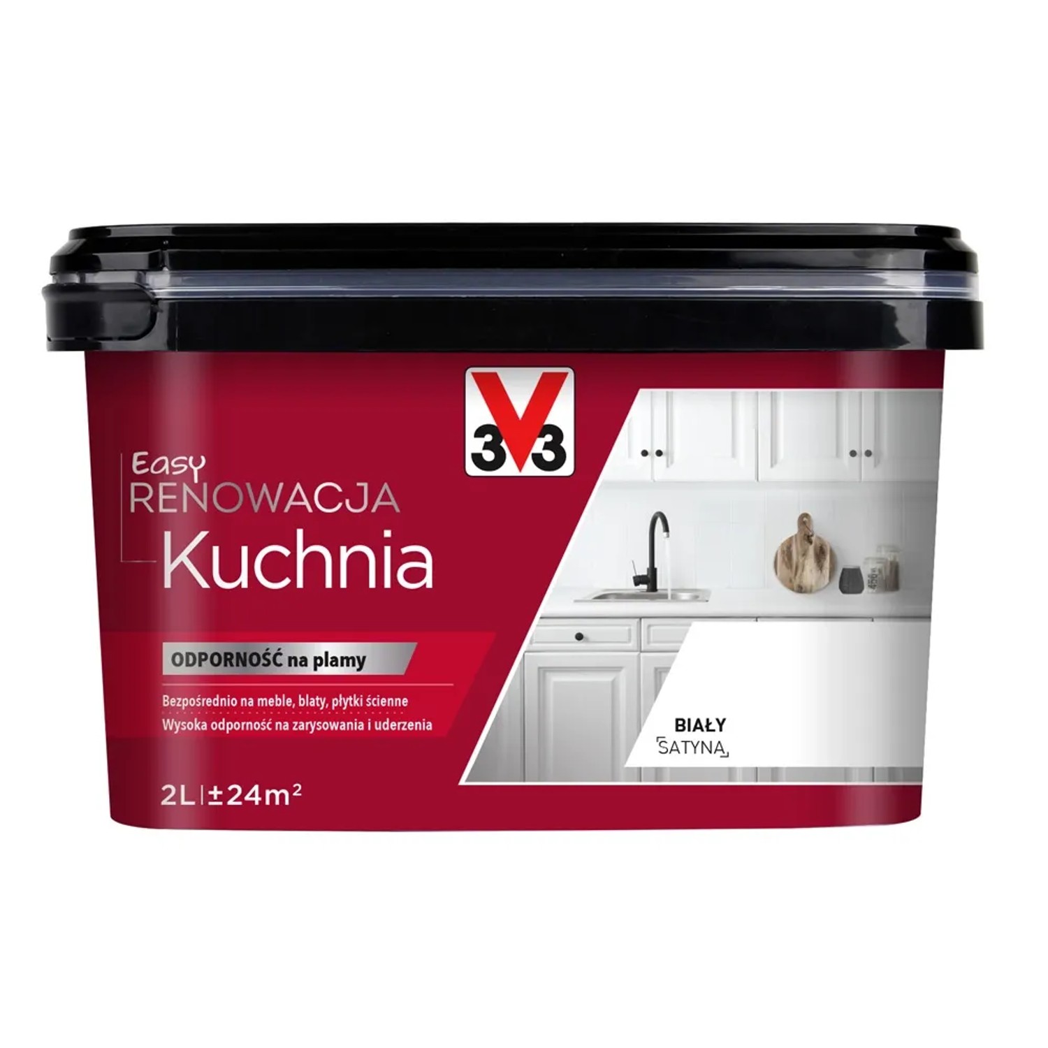 V33 Farba Easy Renowacja Kuchnia biała 2l