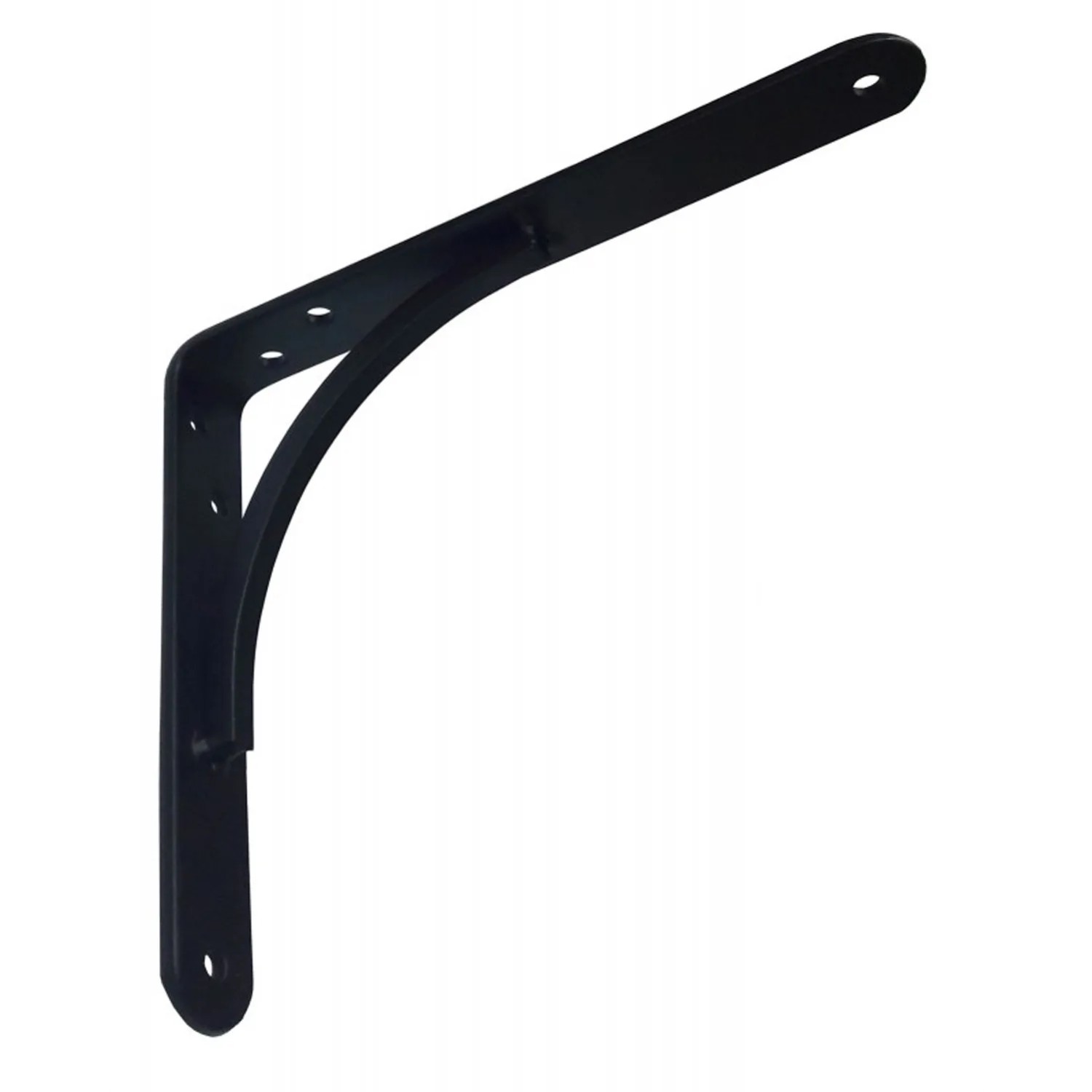 Agas Wspornik do półki 150 × 125 mm czarny 15 × 12.5 mm