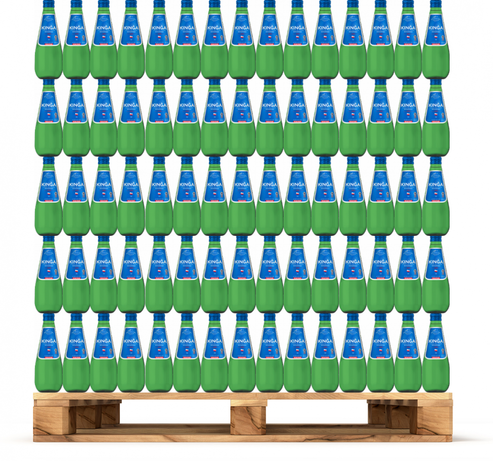 756x Woda niegazowana Kinga Pienińska, 0.33l, butelka szklana